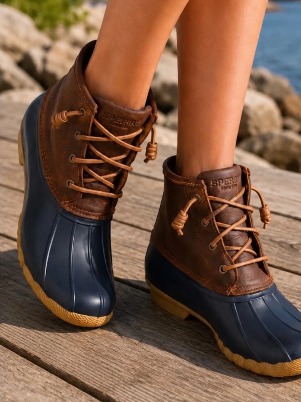 Sperry SALTWATER WATERPROOF DUCK BOOT Size 7.5